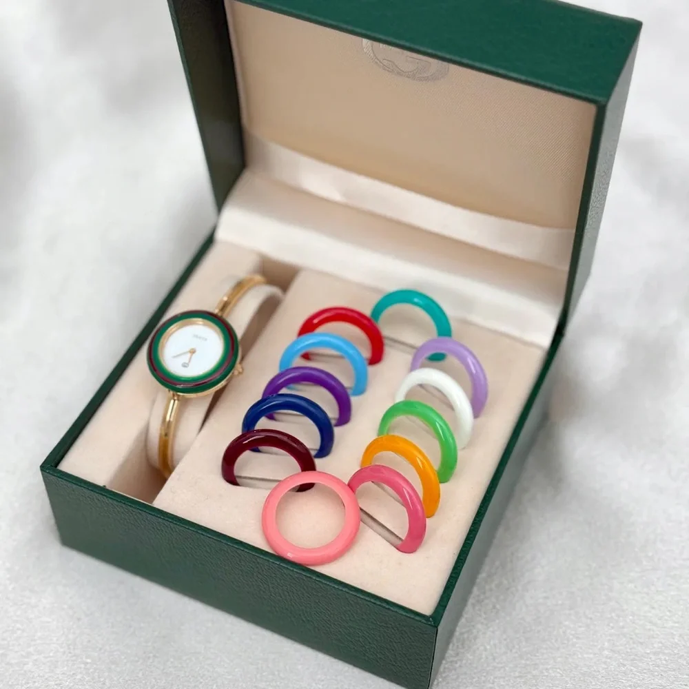 AUTHENTIC VINTAGE GUCCI BEZEL WATCH - 13 INTERCHANGEABLE BEZELS